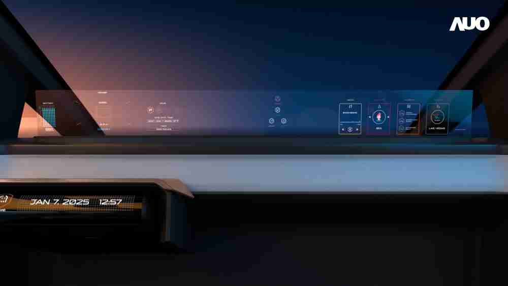 NG大舞台无界透明显示接口(Horizon Image Glass)透过车运算方案整合仪表板、、、、中控台及副驾显示器，，一体式全景呈现，，，提供乘用者清晰的前方视野、、、、行车必要信息与娱乐功能